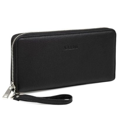 Asusteet Aarni  | Aarni Hirvennahkainen Clutch, Musta/Hopea